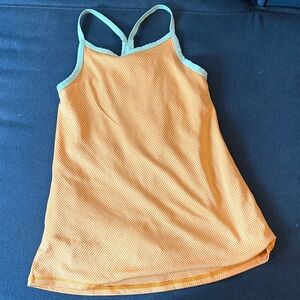 Hanna Andersson Orange and Blue Kids Casual Dress